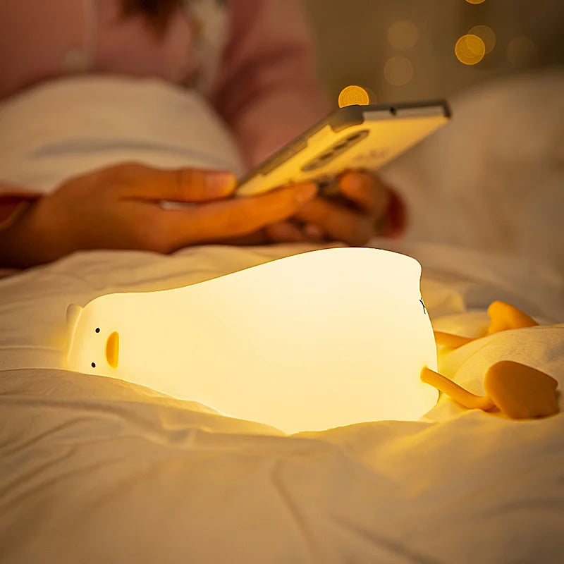 TrendBomb™ Lying Duck Silicone Touch Lamp