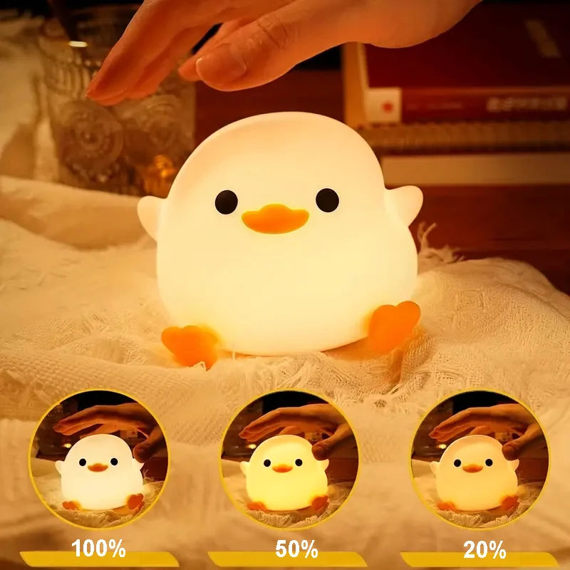 TrendBomb™ Cute Duck Touch Silicone Lamp
