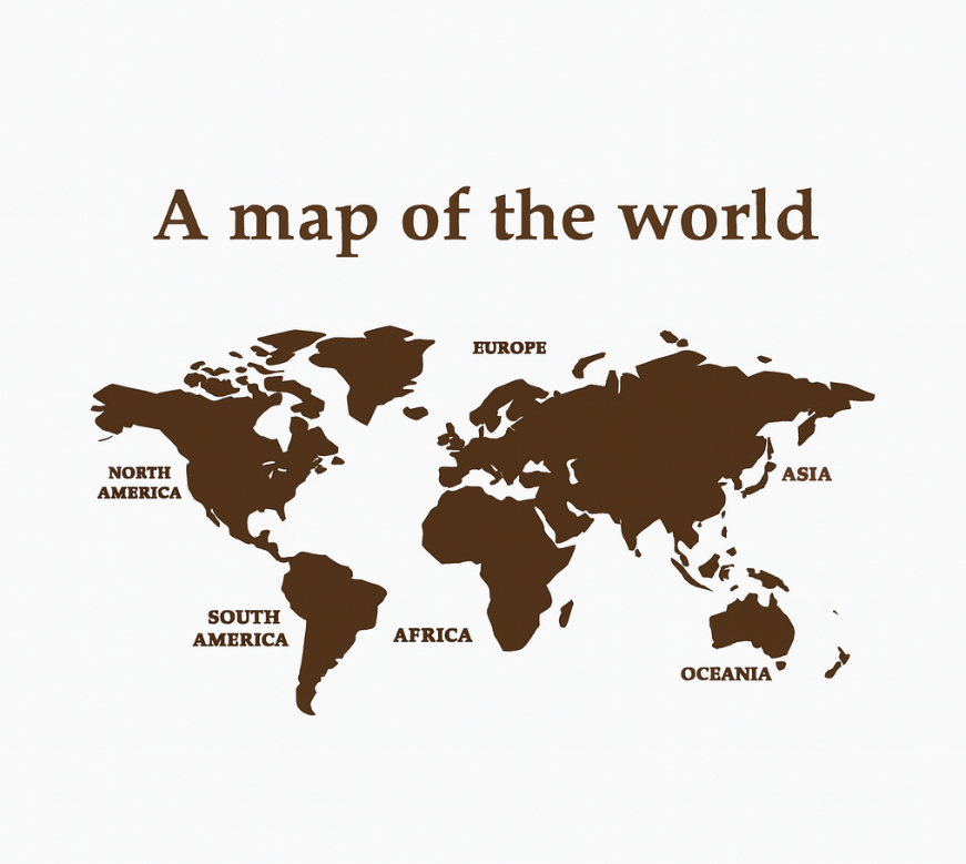 TrendBomb™ 3D Acrylic World Map Wall Stickers